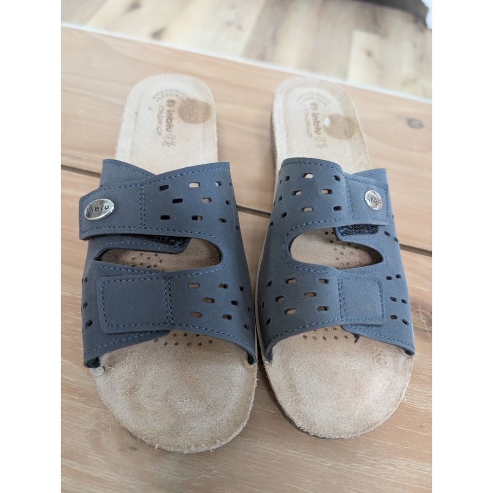 Inblu Women's Blue Adjustable Strap Sandals, Size 41